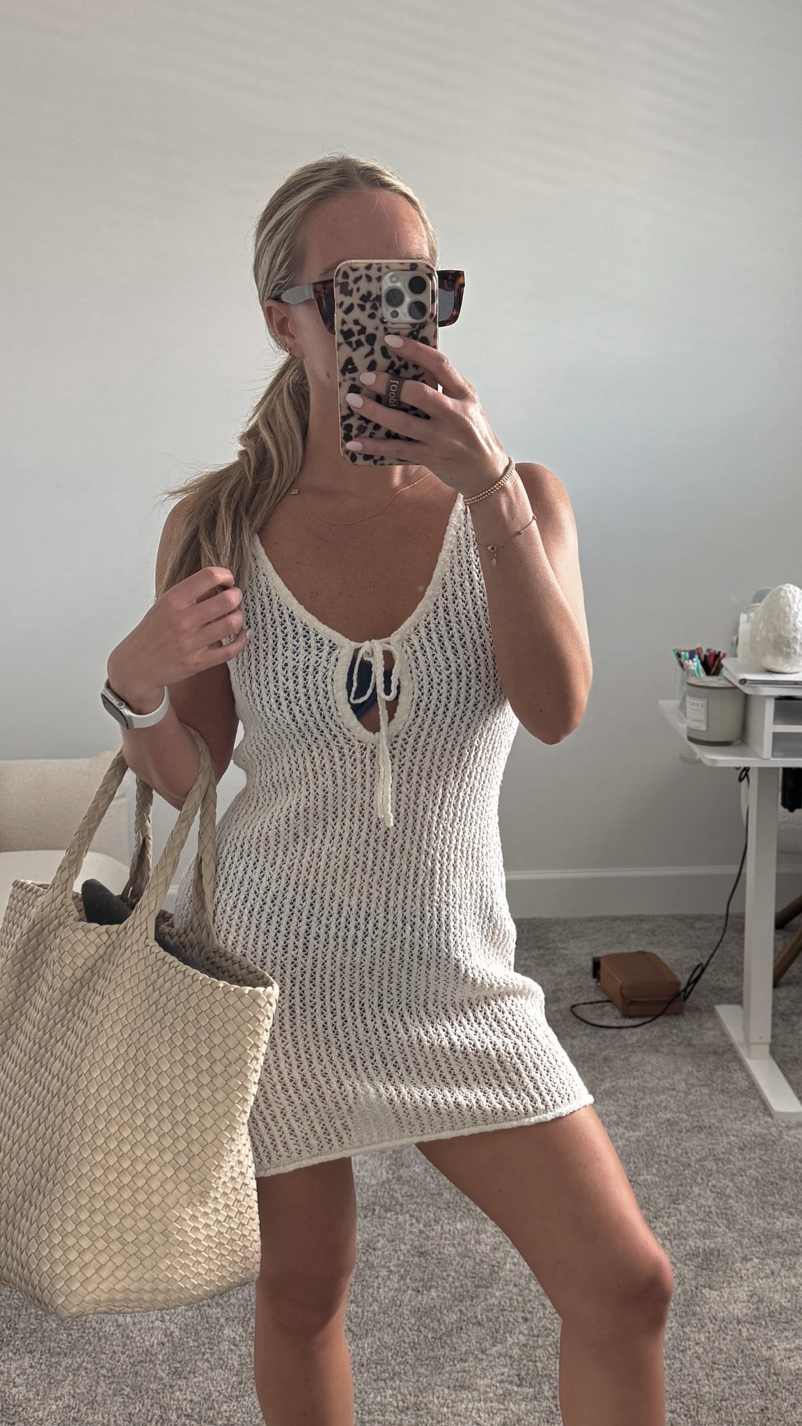 Obsessed with this crochet Abercrombie coverup! 25% off with code AFLTK 

Wearing small in coverup & medium in bikini 

#LTKSpringSale #LTKSwim