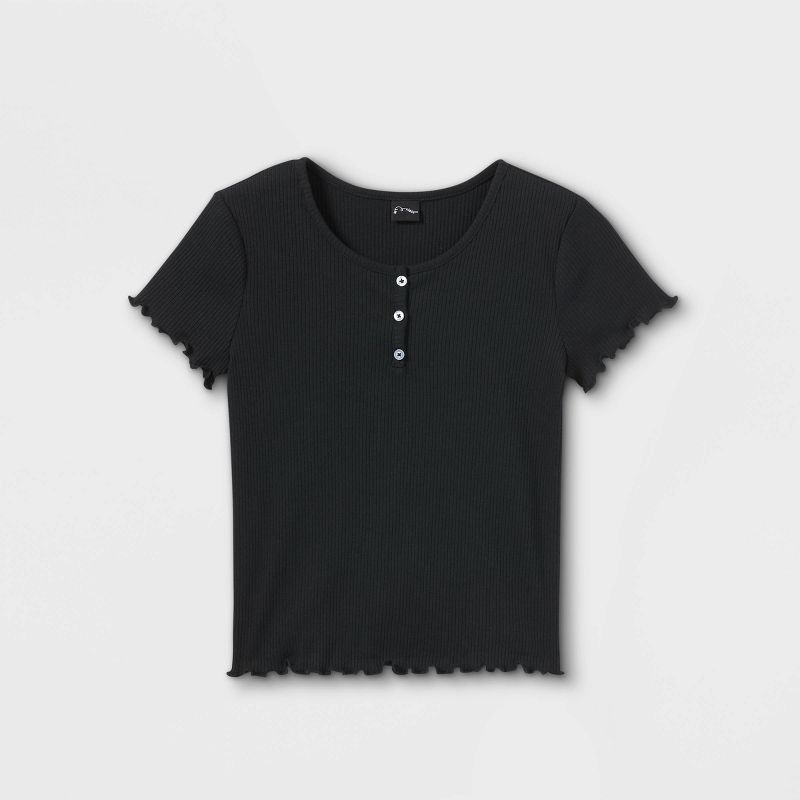 Girls' Henley Short Sleeve T-Shirt - art class™ | Target