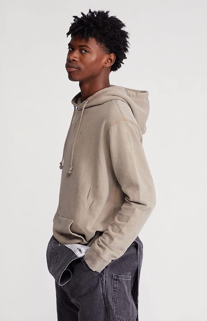 PacSun Men's Tan Destroyed Hoodie | Amazon (US)