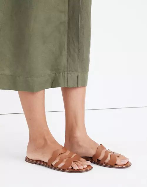 The Wave Slide Sandal in Vachetta Leather | Madewell