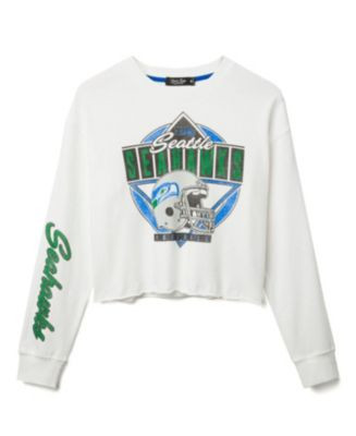 Women's NFL Seattle Seahawks Helmet Crop Fleece | Bloomingdale's (US)