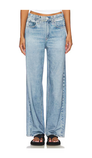 Rag & Bone Miramar Wide Leg Jeans in Denim-Light. - size M | Revolve Clothing (Global)