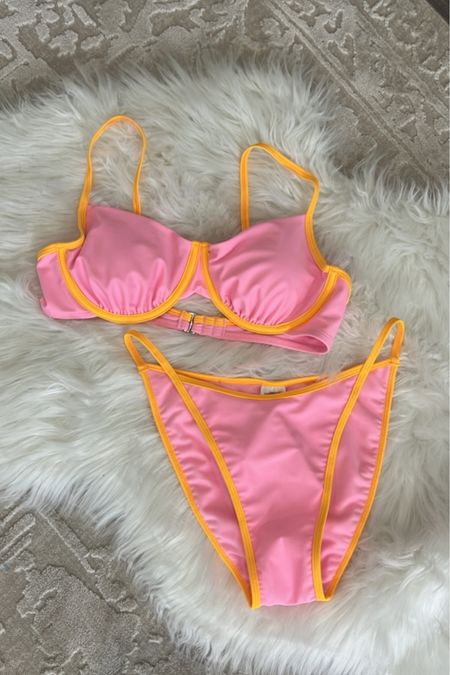 Orange and Pink Bikini / Target Swimwear / Spring break finds / 

#LTKSeasonal #LTKtravel #LTKswim