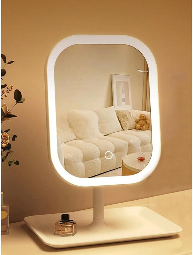 Touch-Sensitive Controls Vanity mirrorr, Makeup Mirror with LED Light, 2400mAh Rechargeable, 270-... | Amazon (US)