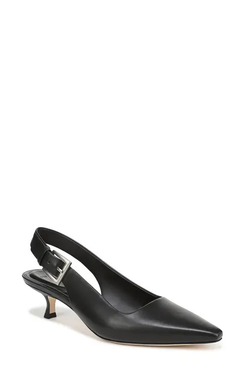 Vince Shasta Kitten Heel Slingback Pump in Black at Nordstrom, Size 9.5 | Nordstrom