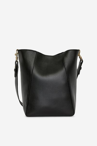 Leather Bucket Bag – Black – Women – ARKET GB | Arket UK
