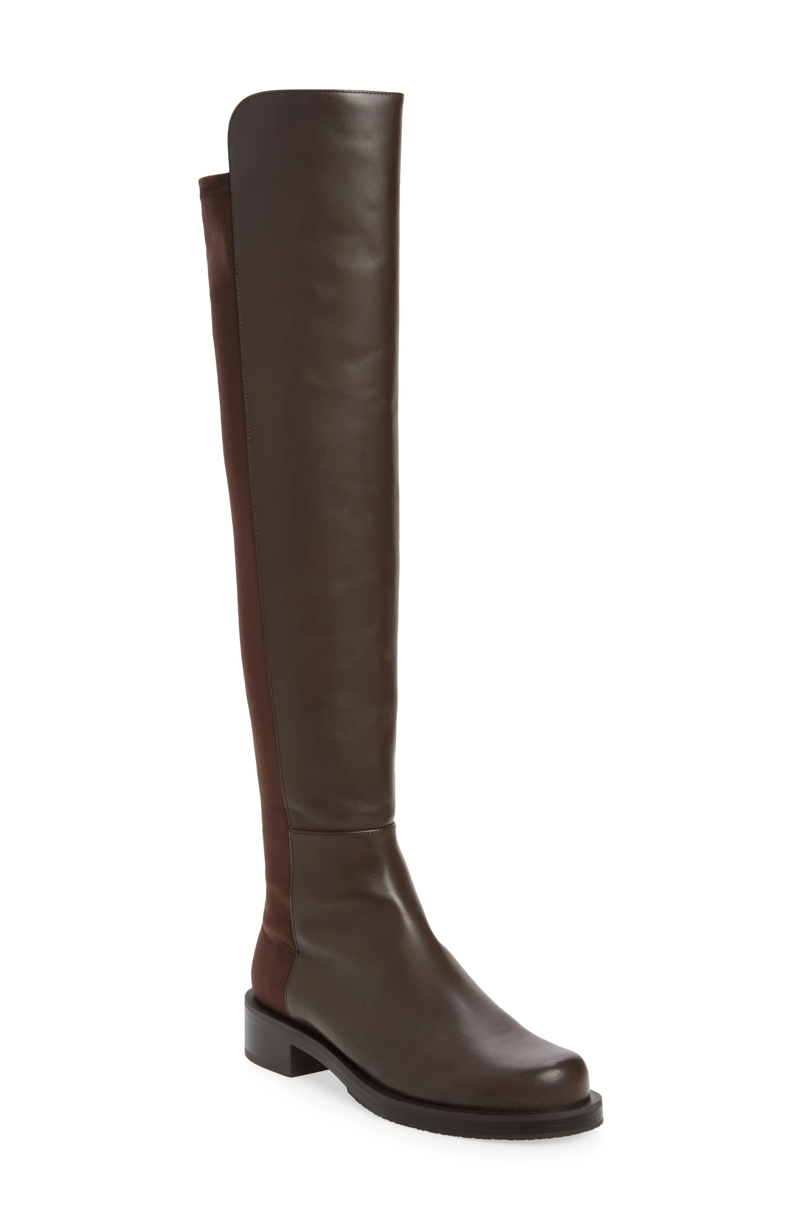 Stuart Weitzman 5050 Bold Over the Knee Boot in Black Smooth Calf: at Nordstrom Rack | Nordstrom Rack