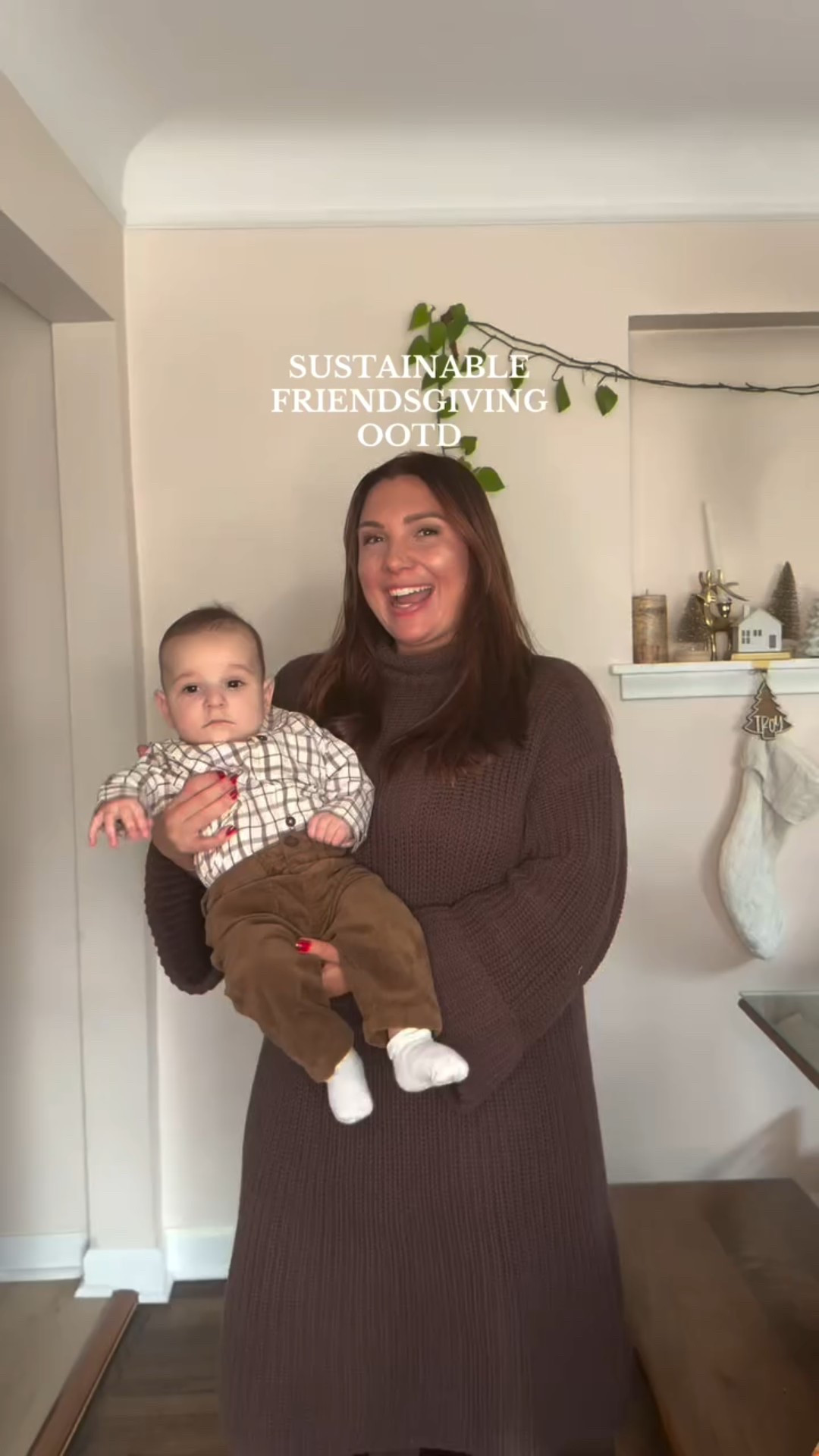 FRIENDSGIVING FITS 🤎 details: 

I rented my dress from @nuuly. Leo’s outfit is from sustainable and ethical brand @coloredorganics 🫶🏼 

I have discounts for both linked in my Benable!! 

#friendsgivingoutfits #momandson #ootd #thanksgivingoutfit #slowfashion #ethicalfashion #babyootd

#LTKBaby #LTKmomlife