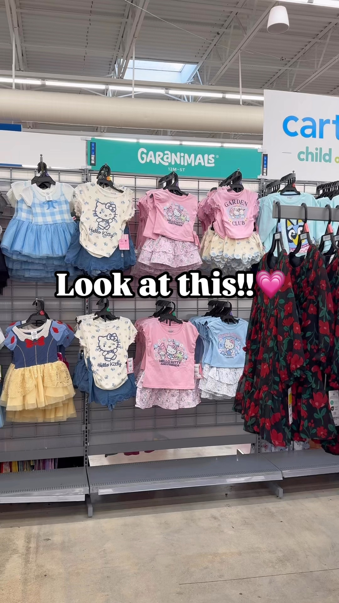 I found the sweetest Hello Kitty and friends collection at Walmart!! 