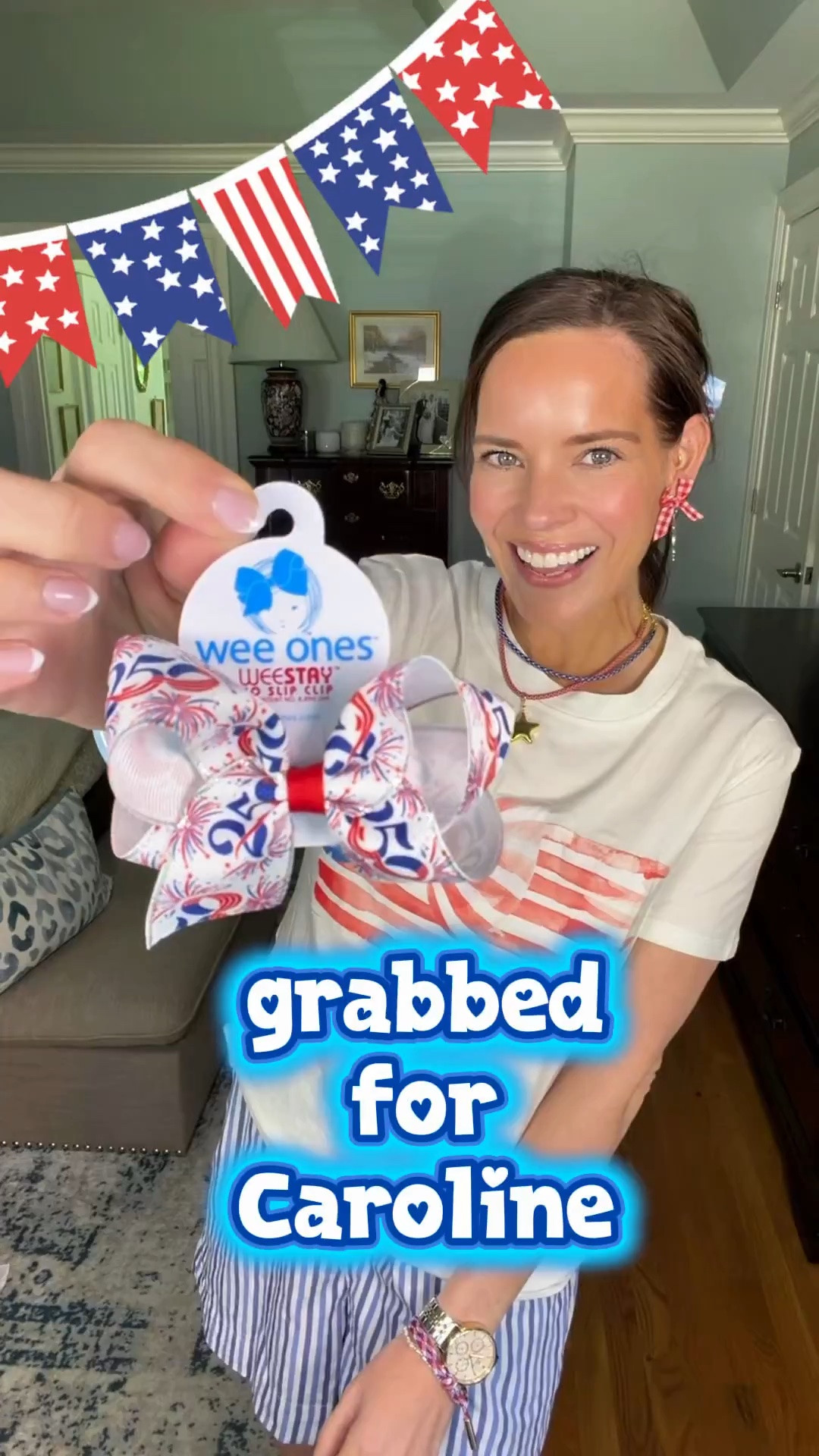 🇺🇸 250th Birthday USA Finds for Little Girls ❤️💙✨

The cutest patriotic find for celebrating America’s 250th birthday 🇺🇸❤️💙 Grabbed this adorable “250” fireworks print bow for Caroline and it is even cuter in person ✨ Perfect for Fourth of July festivities, summer celebrations, parades, fireworks, and all the patriotic moments! Styled with the sweetest red, white & blue accessories for the cutest festive look 🎀

Sharing this adorable patriotic bow, festive sandals, red white & blue accessories, striped shorts, and fun summer finds ❤️ Perfect for America 250 celebration, Fourth of July kids style, patriotic finds for girls, festive hair bows, red white and blue outfits, patriotic accessories, summer celebrations, and preppy patriotic style 🇺🇸🎆✨

#LTKKids #LTKmomlife #LTKSeasonal