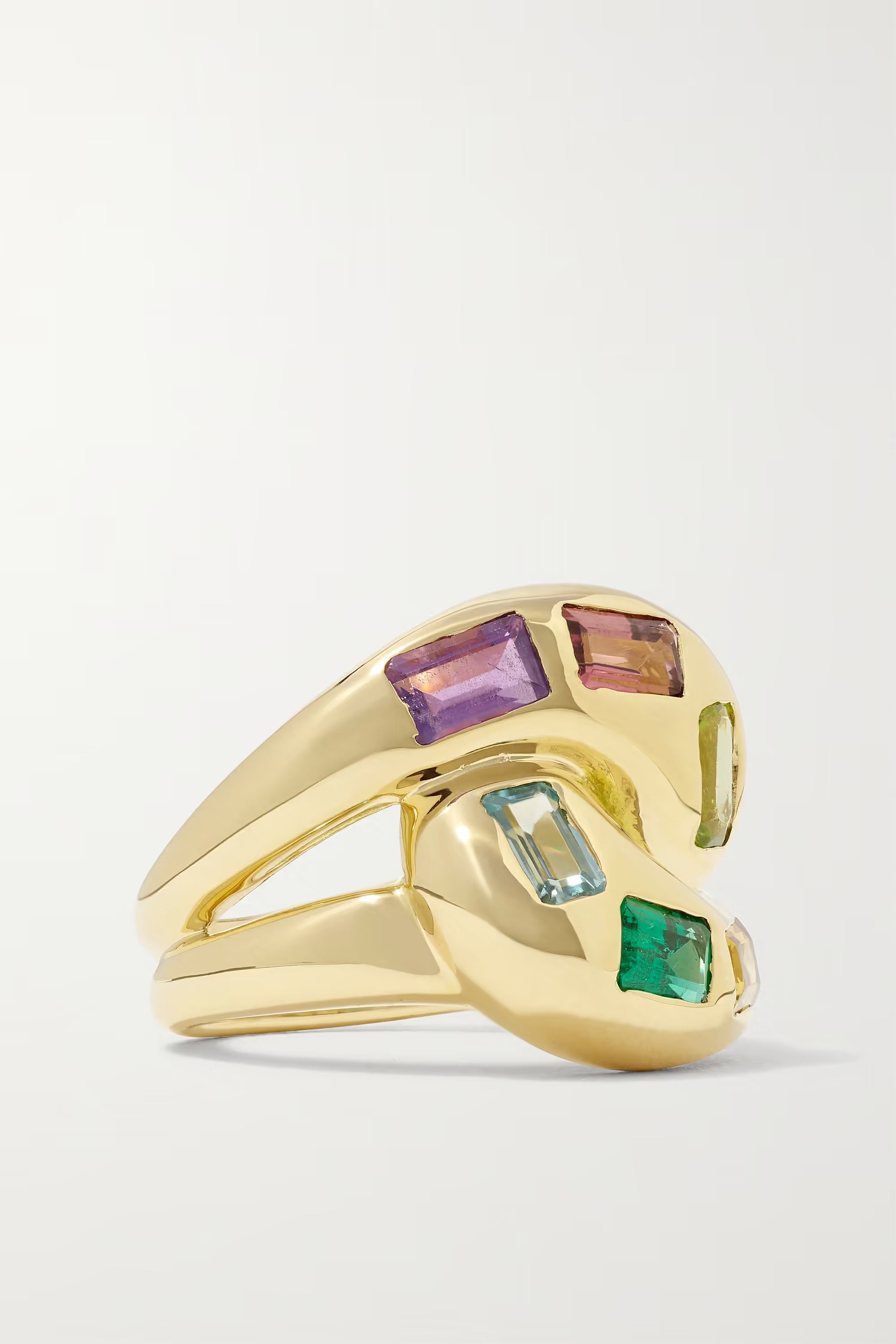 Knot 18-karat gold multi-stone ring | NET-A-PORTER (UK & EU)