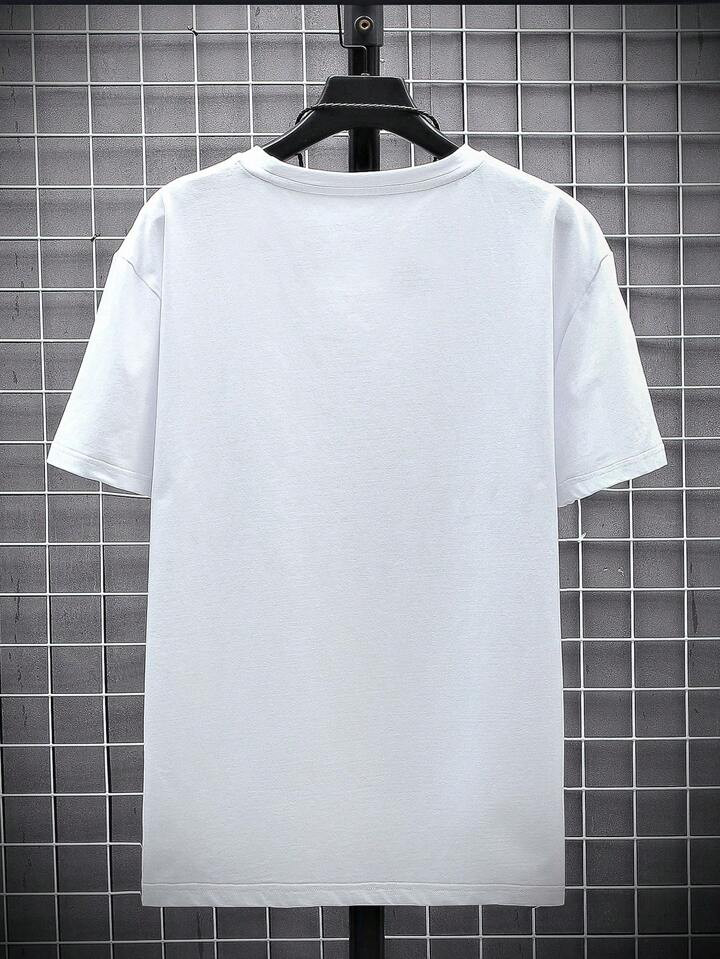 Manfinity Homme Men's Solid Color Round Neck Short Sleeve T-Shirt | SHEIN USA | SHEIN