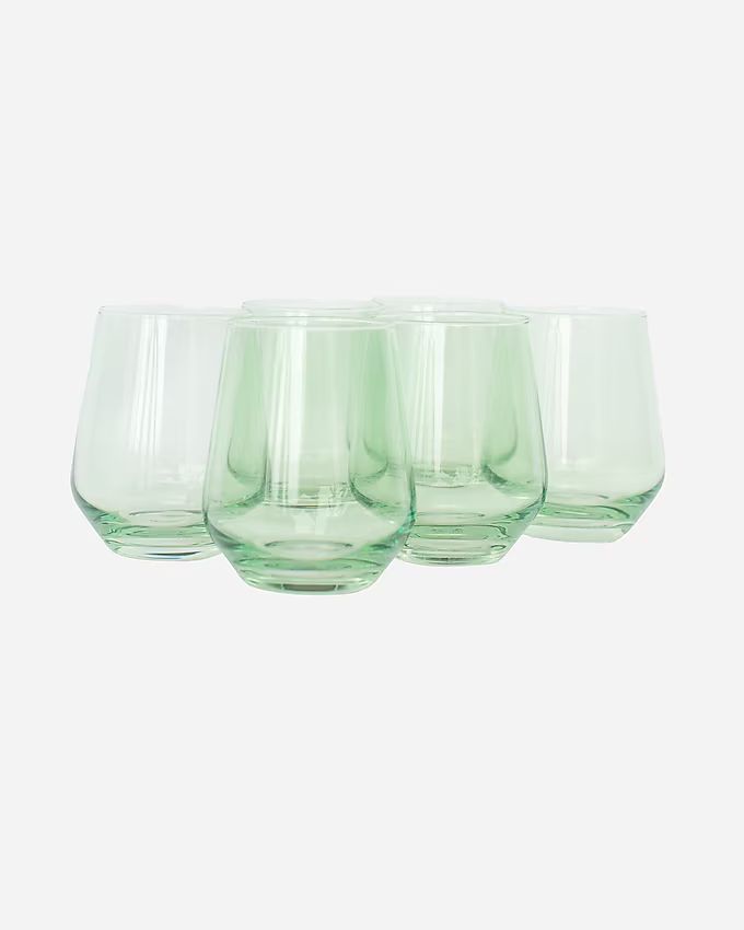 Estelle Colored Glass stemless set-of-six | J. Crew US