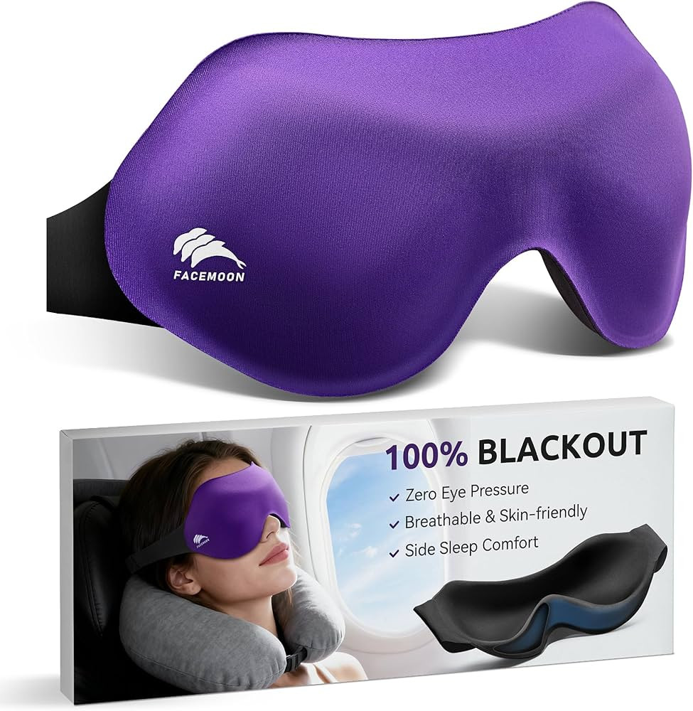 Sleep Mask for Side Sleepers: Lash Extensions 3D Contoured Eye Mask – Airplane Travel Essential... | Amazon (US)