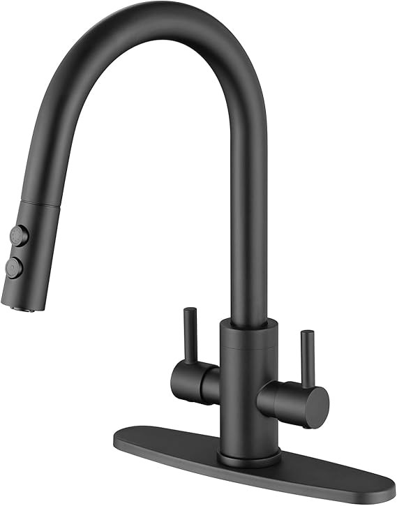 Kitchen Faucet, Kitchen Sink Faucet, 2 Handles Sink Faucet, Faucet, Kitchen Faucet Pull Down, Fau... | Amazon (US)
