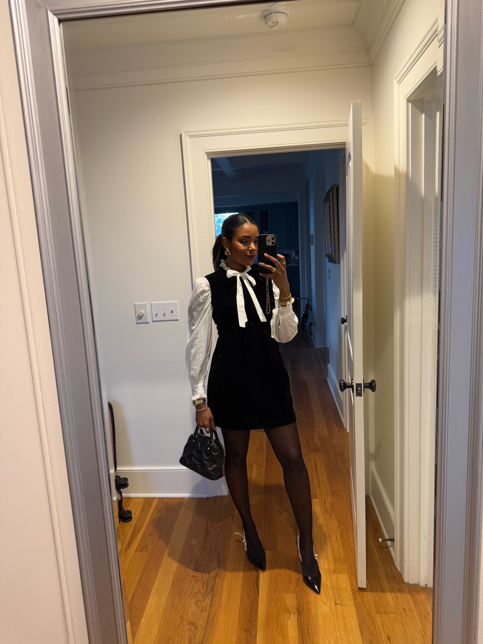 Tuckernuck, black and white outfit, French girl style, date night outfit inspo, velvet dress, velvet outfit inspo

#LTKShoeCrush #LTKStyleTip #LTKItBag