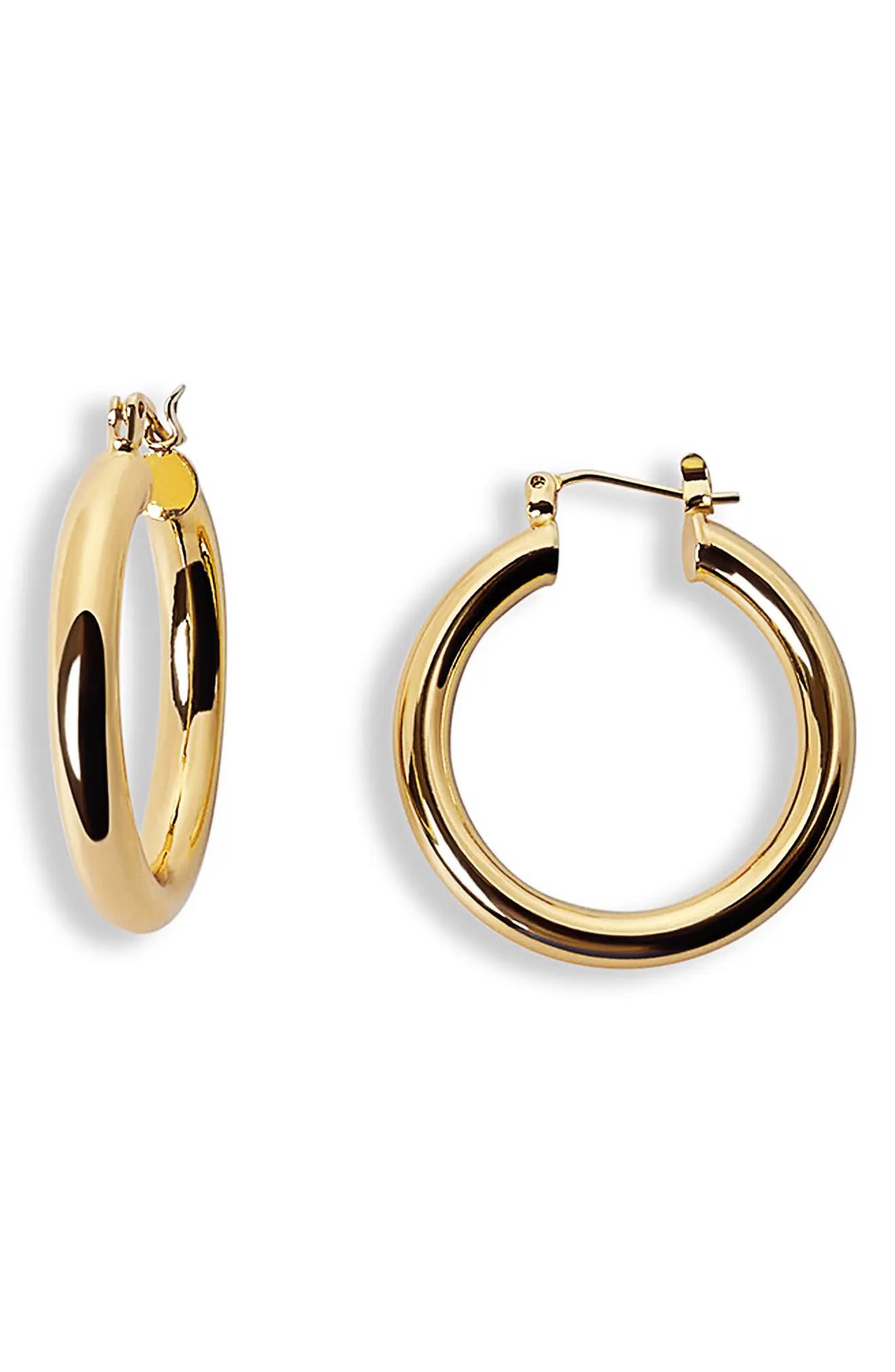 The M Jewelers The Ravello Hoop Earrings in Gold at Nordstrom | Nordstrom