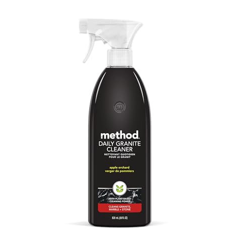 Method Daily Granite Cleaner Spray, Apple Orchard, Plant-Based Cleaning Agent for Granite, Marble, and Other Sealed Stone, 28 oz Spray Bottle (Pack of 1) | Amazon (US)