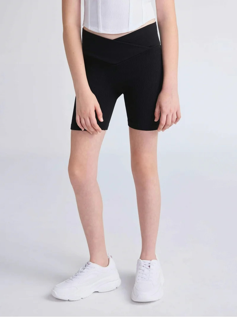 Weekend Academy Girls Seamless Biker Shorts, Sizes 4-18 | Walmart (US)