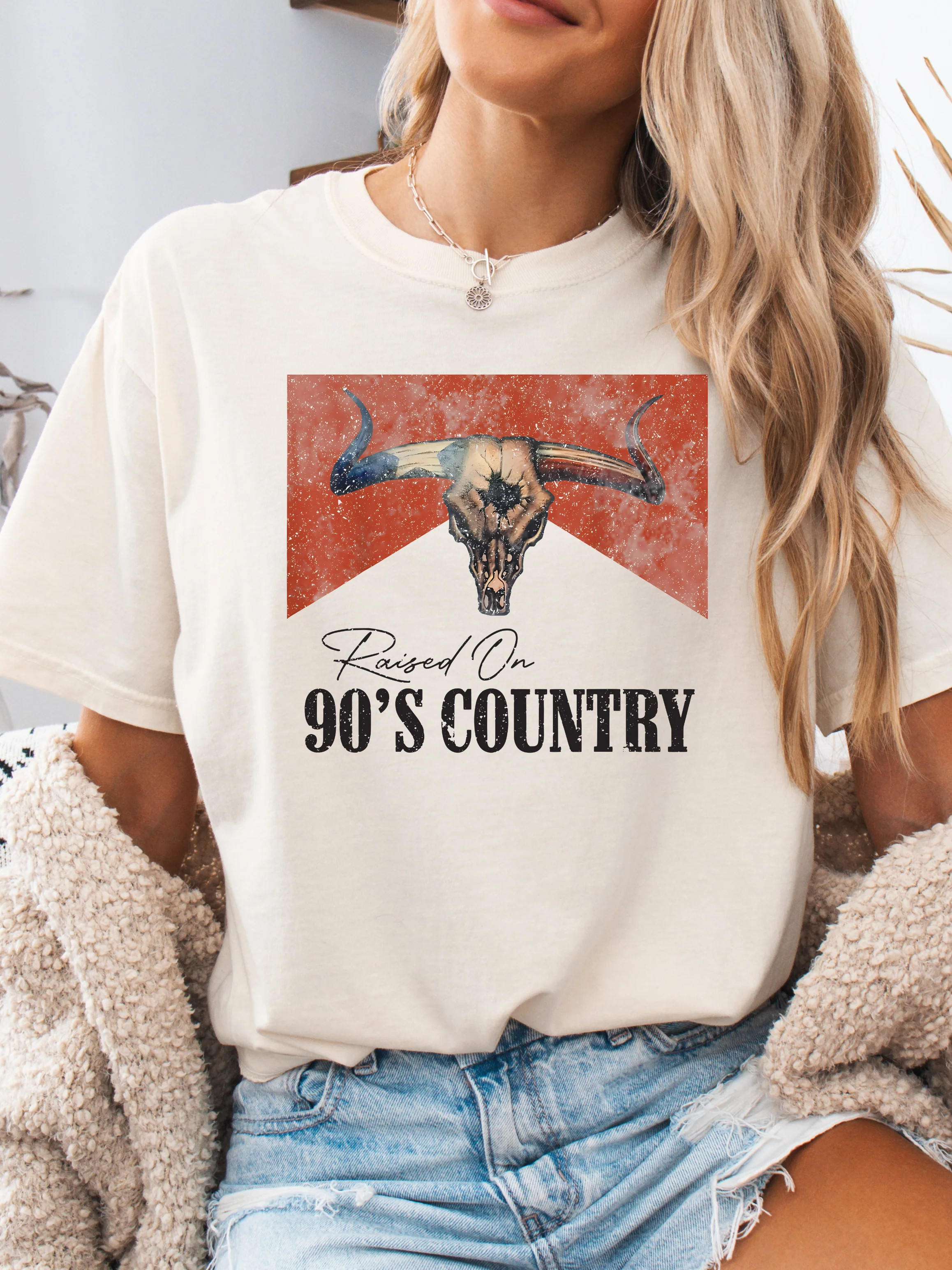 Raised On 90's Country Graphic | Willow Boutique