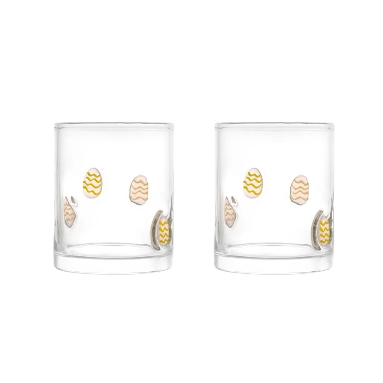Leutsin 12 fl oz Easter Glass Cup - Clear Easter Egg Charm Drinking Glasses,Adorable Holiday Them... | Walmart (US)