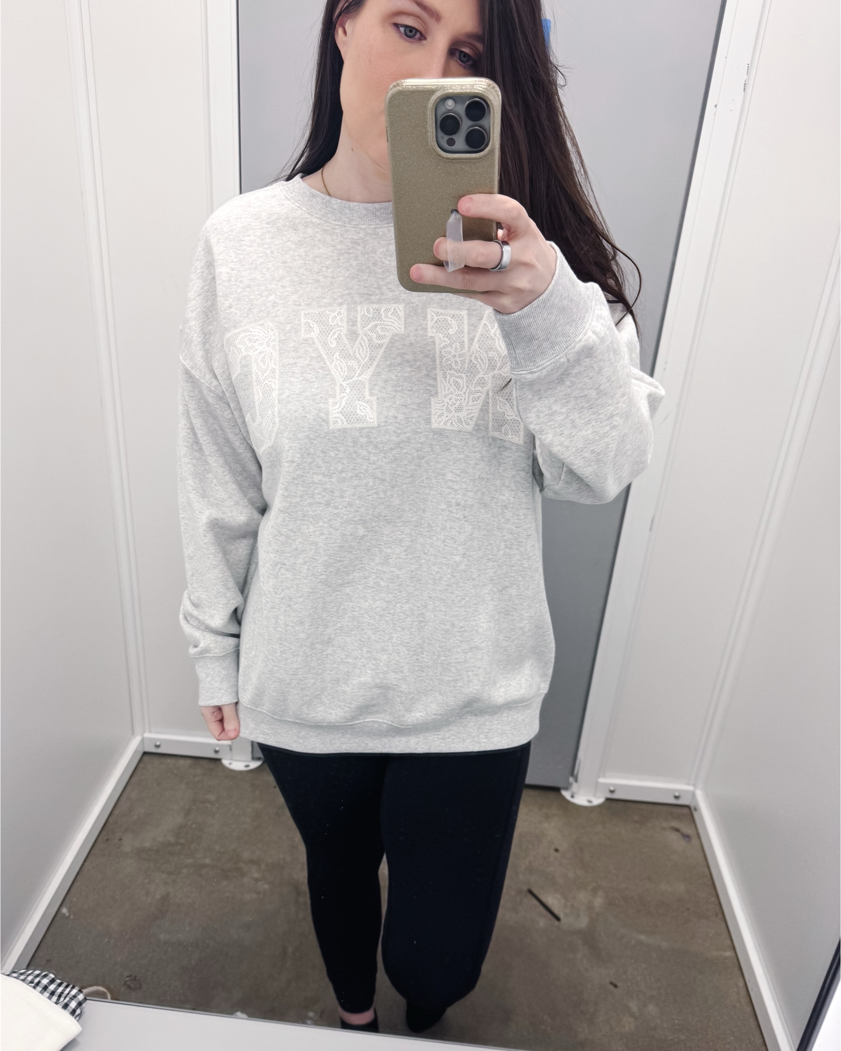 This crewneck sweatshirt from @walmart has me in a chokehold! It’s so soft and lightweight - and it feels so high-end. I love it with leggings or biker shorts as we transition to spring. 

Under $14 and such a good find!! It reminds me of the trendy NYC crews with the lace design  

I’m wearing a size large at 5’7” at 160 pounds, but I decided on a medium! Small would have fit me, too  

#LTKMidsize #LTKootd #LTKmomlife