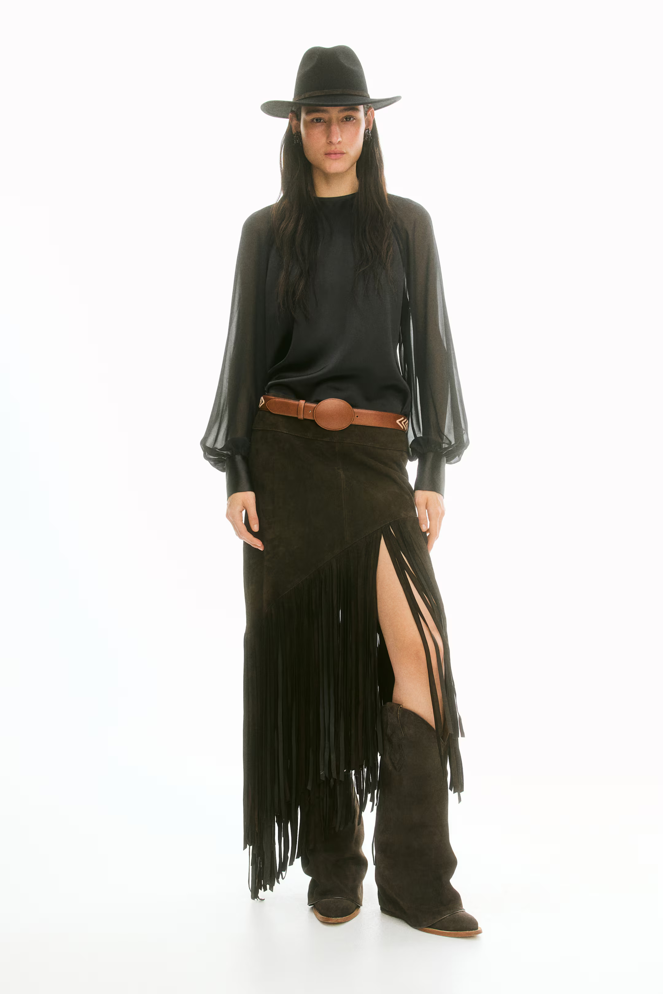 Open-Back Satin Blouse | H&M (US + CA)