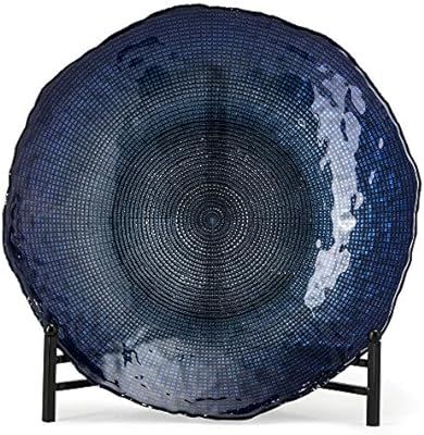 Imax 83195 Indigo Glass Charger, 15.75" inches, Beautiful Display or Food Safe Serving Dish with ... | Amazon (US)