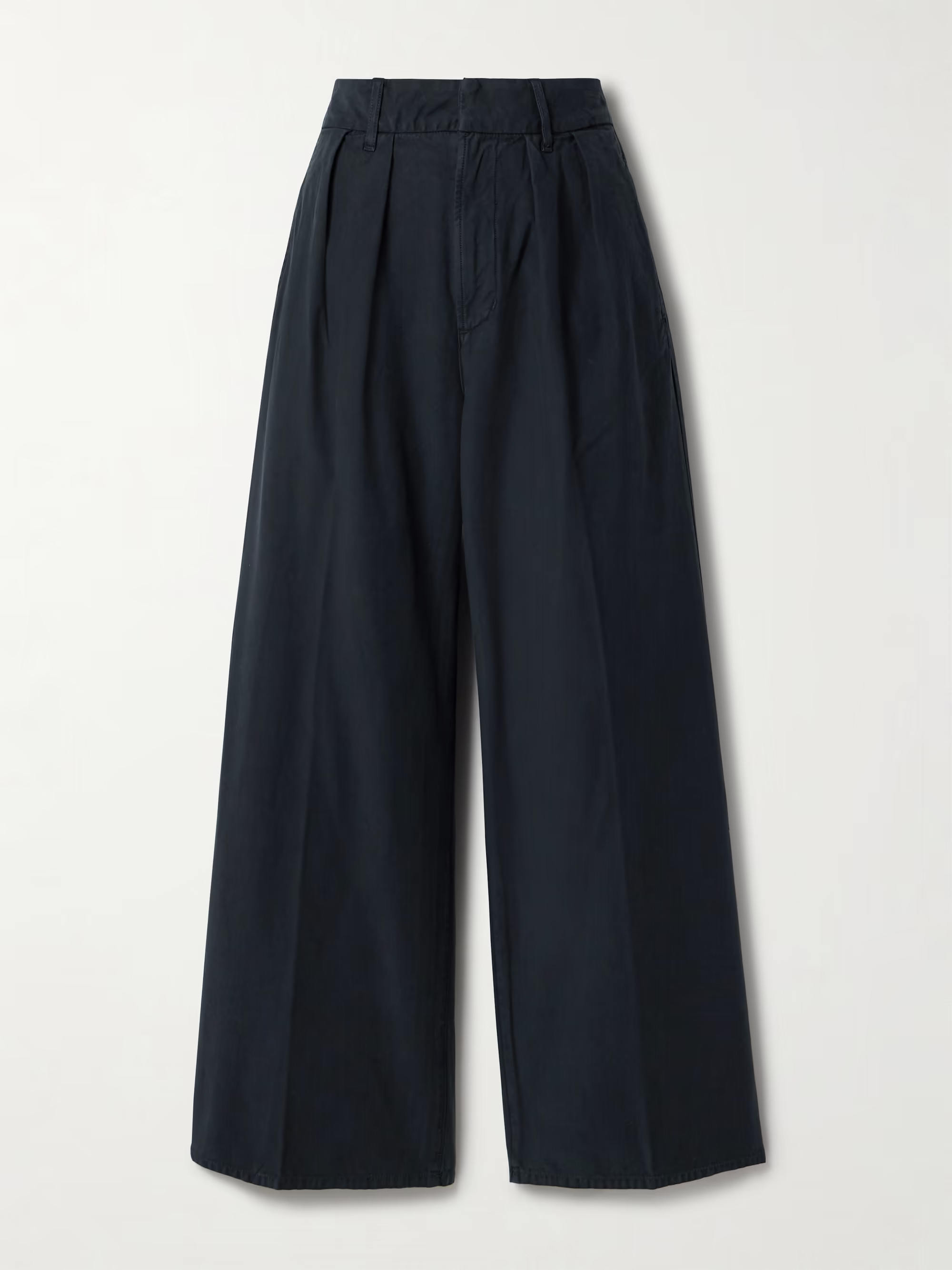 Petra pleated cotton wide-leg pants | NET-A-PORTER (US)