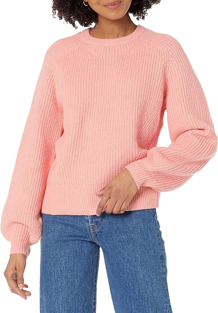Amazon Essentials Ribbed Long Sleeve Sweaters for Women, Crewneck | Amazon (US)
