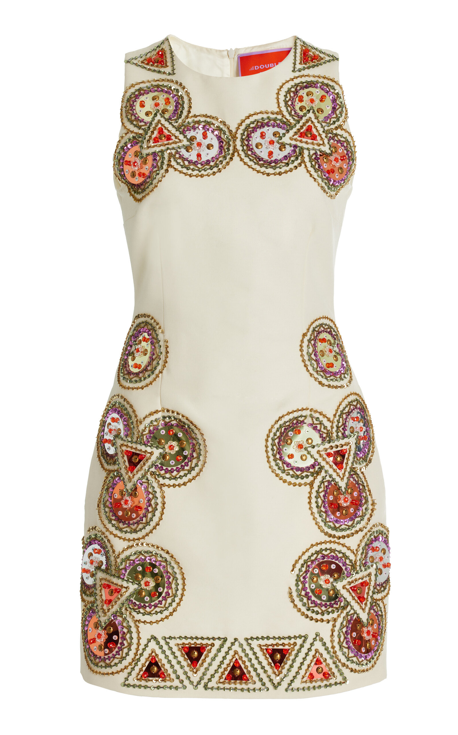 TGIF Embroidered Wool-Blend Mini Dress | Moda Operandi (Global)