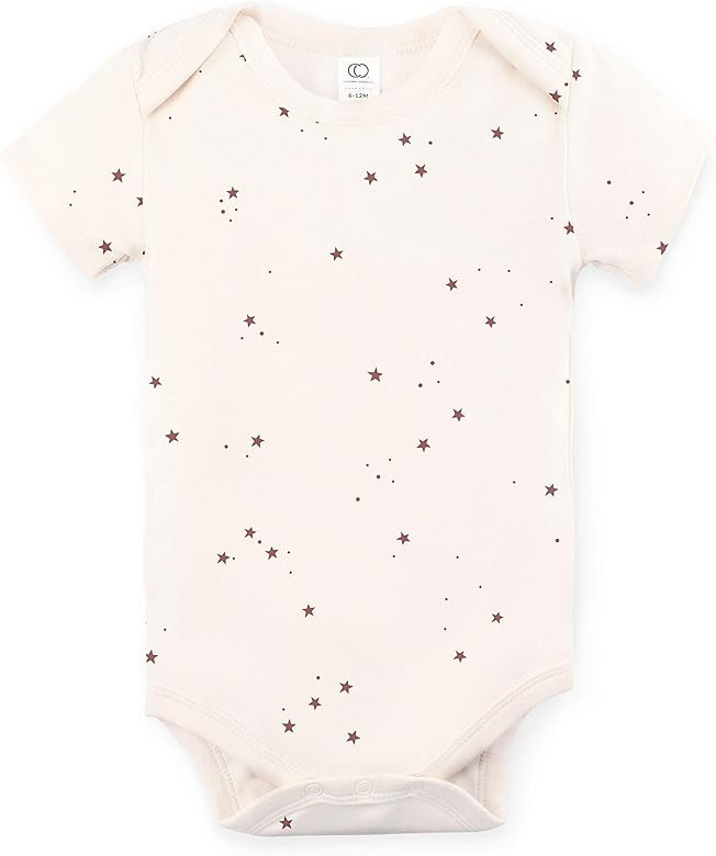 Colored Organics Unisex Baby Organic Cotton Bodysuit - Short Sleeve Infant Onesie | Amazon (US)