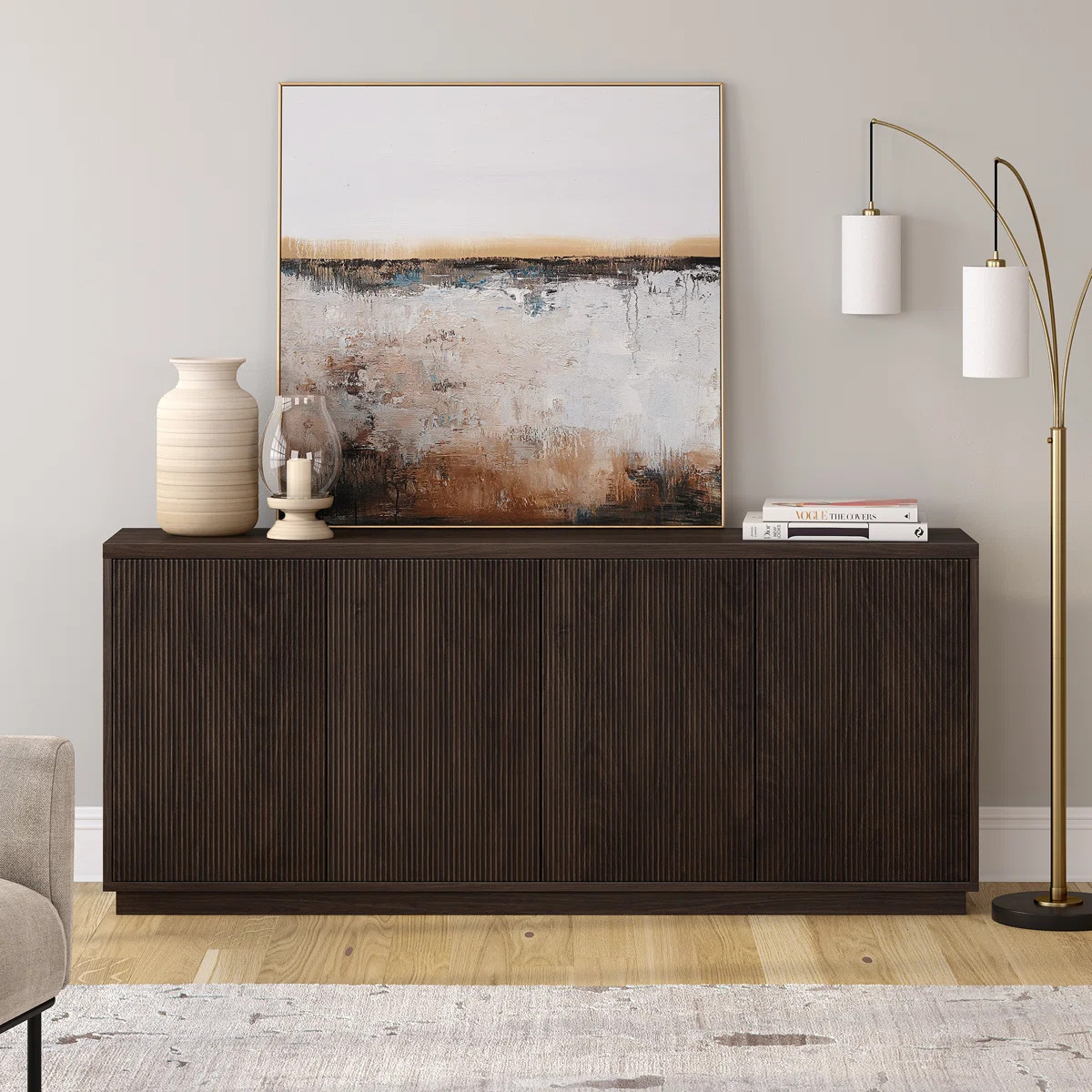 Wade Logan® Alston 68" Wide Rectangular Buffet Table & Reviews | Wayfair | Wayfair North America