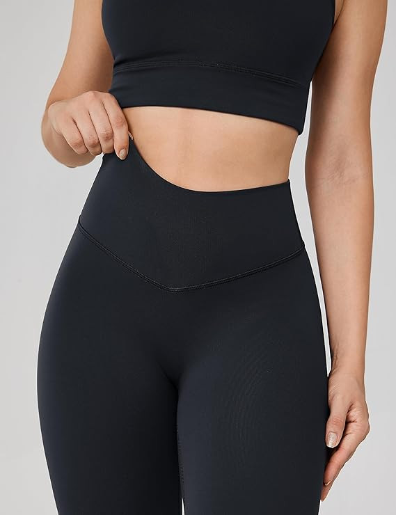 Hugcurve No Front Seam High Waisted Workout Leggings for Women Buttery Soft Yoga Pants Gym Athlet... | Amazon (US)