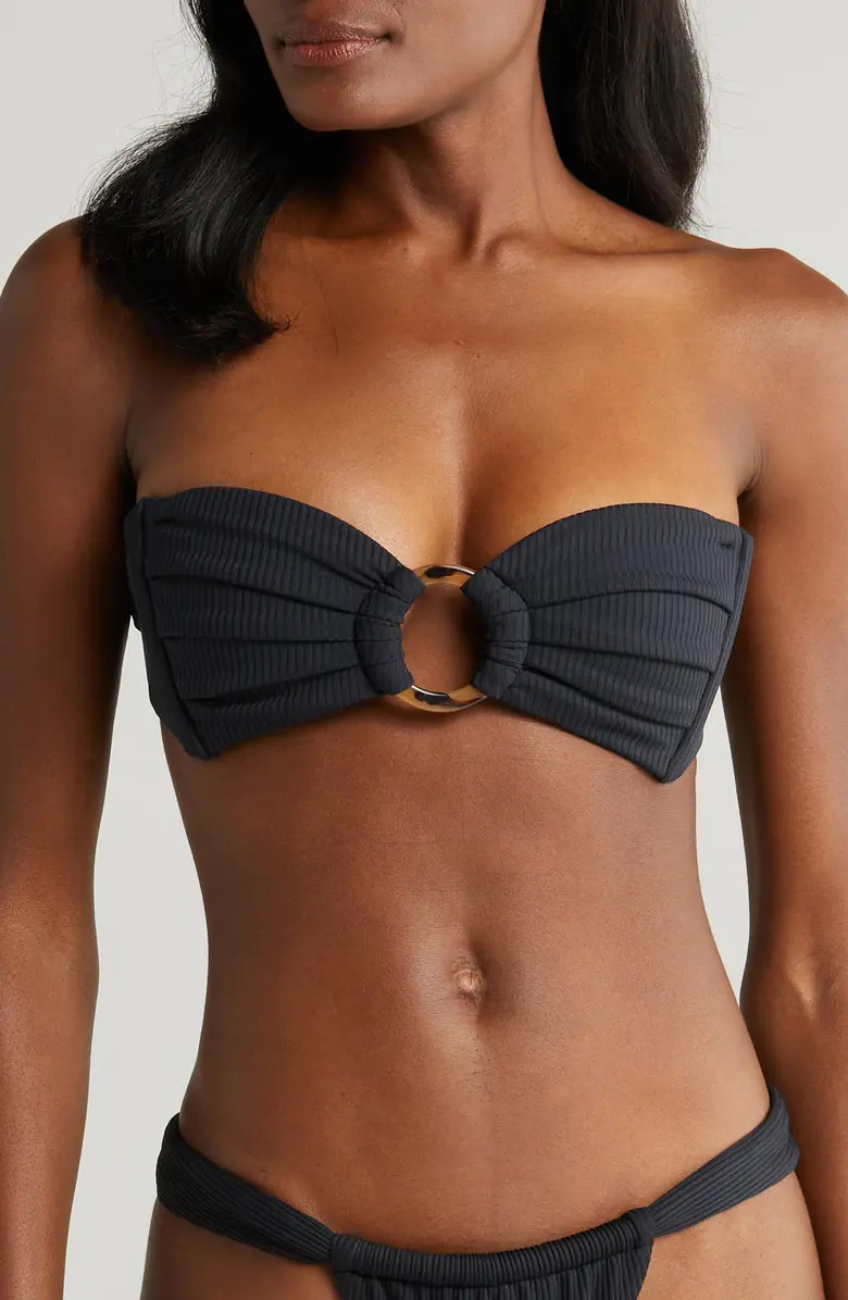 Tori O-Ring Rib Bikini Top | Nordstrom
