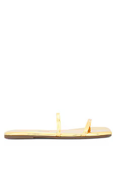 TKEES Gemma Square Toe Mirror Sandal in Gold from Revolve.com | Revolve Clothing (Global)
