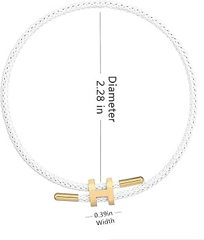 AIMADE Bracelets for Women Girls Adjustable Charm Bracelet, 18k Gold-plated Buckle Design Titaniu... | Amazon (US)