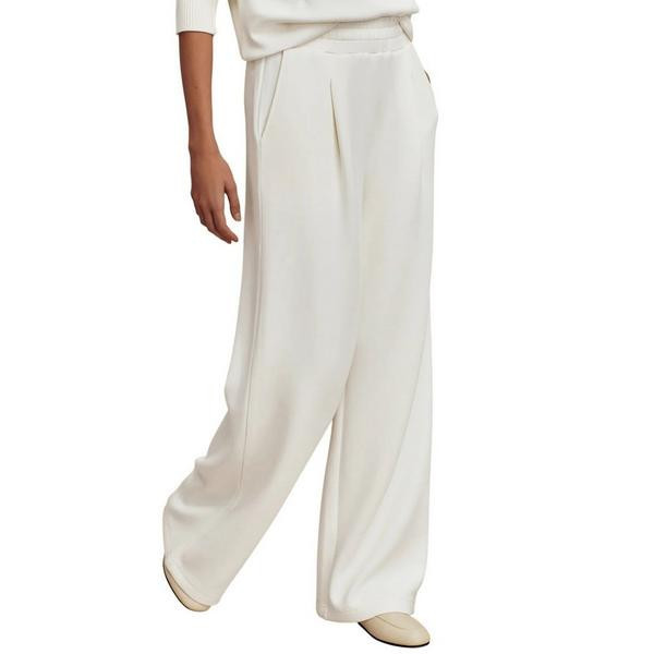 Women's Varley The Extra Wide Leg Pants Large Egret | Scheels Sports
