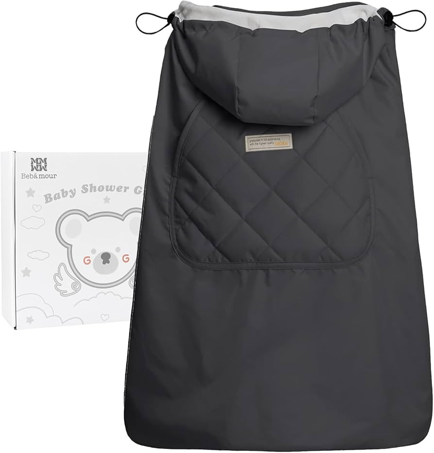 Bebear Winter Cover for Baby Carrier Warm Universal Hoodie Baby Carrier Cover for All Seasons, Da... | Amazon (UK)