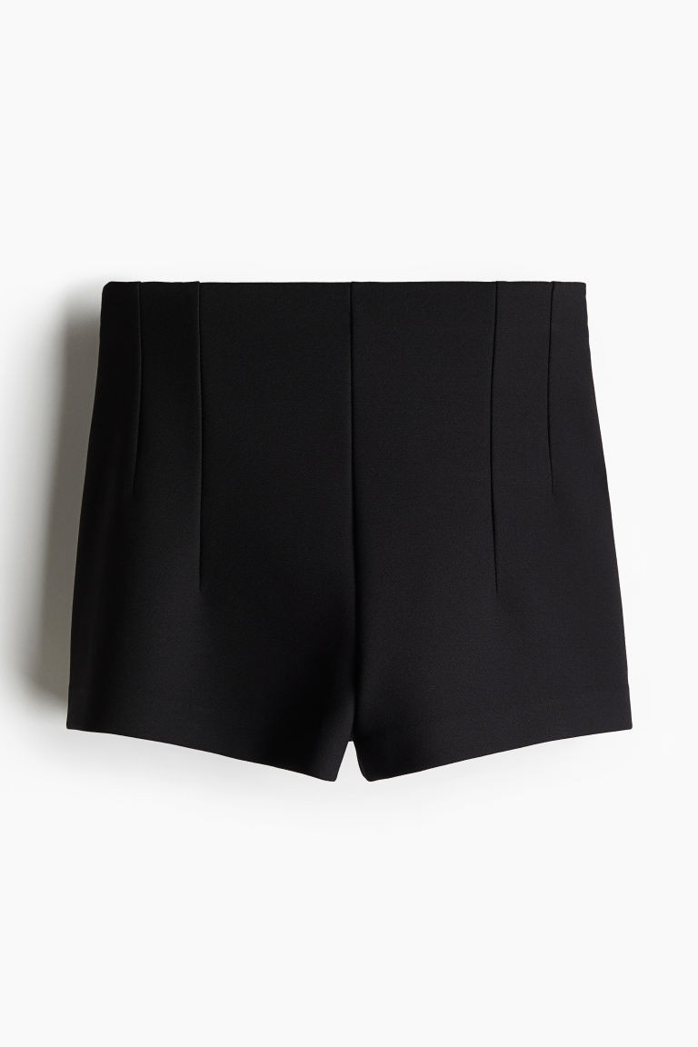 H & M - High-Waist Mini Shorts - Black | H&M (US + CA)