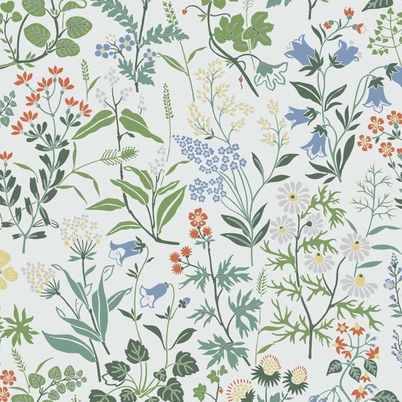 Flora Floral Wallpaper | Wayfair North America