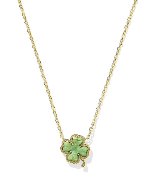Add a classic symbol of luck to your jewelry collection with the Clover Silver Short Pendant Necklace. This fun style features a four-leaf clover stone design with our signature hoofprint detailing to bring some playfulness to any outfit! Under $80.

Keywords: Day date, date night outfits, date night necklace, date night jewelry, St. Patrick’s outfit, Easter dress, Easter outfit, gifts for her, spring jewelry, gold necklace, gold pendant, silver necklace, silver pendant, Kendra Scott 

#LTKdayinmylife #LTKootd #LTKgrwm