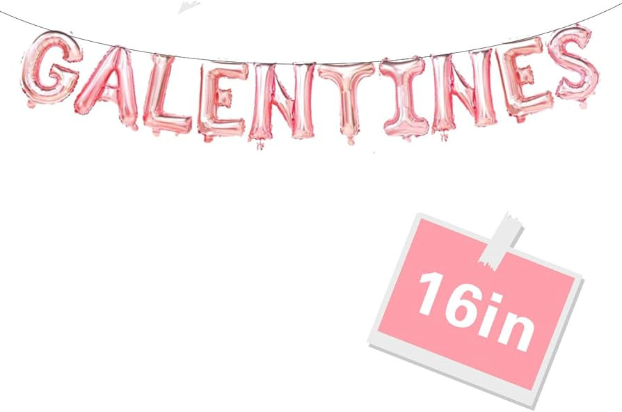 Valentine's Day Balloon Decorations & Banners, Galentine's Day Supplies | Amazon (US)