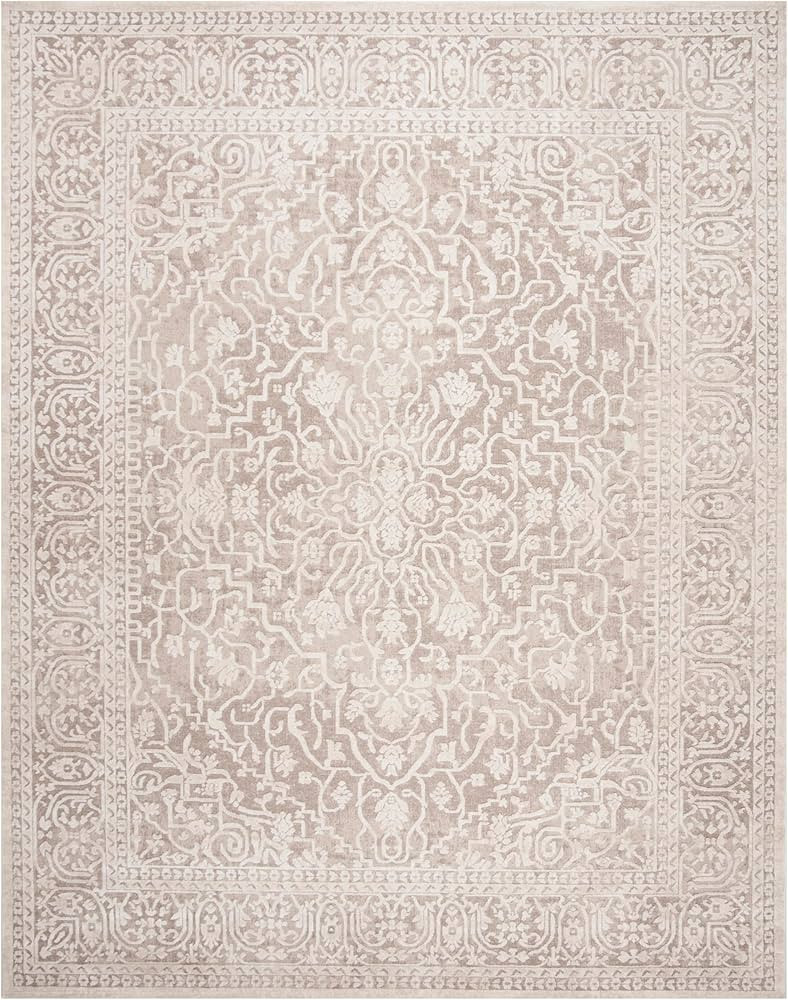 SAFAVIEH Reflection Collection Area Rug - 8' x 10', Beige & Cream, Vintage Distressed Design, Non... | Amazon (US)