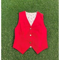 Vintage Red Vest Size Xtra Small Xs 1980S 80S Classic Quality | Etsy (US)