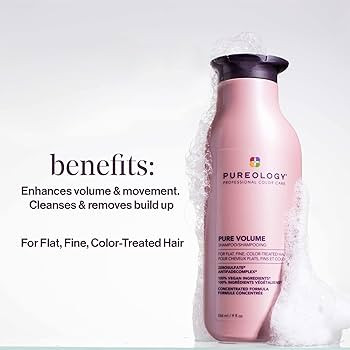 Pureology Pure Volume Shampoo | For Flat, Fine, Color-Treated Hair | Adds Lightweight Volume and ... | Amazon (US)