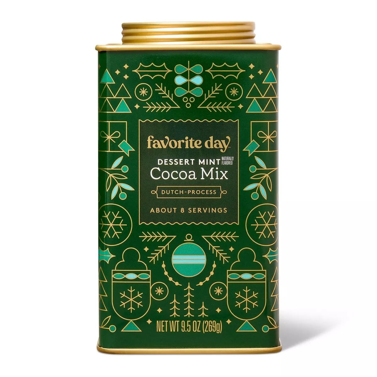 Holiday Premium After Dinner Mint Cocoa Tin - 9.5oz - Favorite Day™ | Target