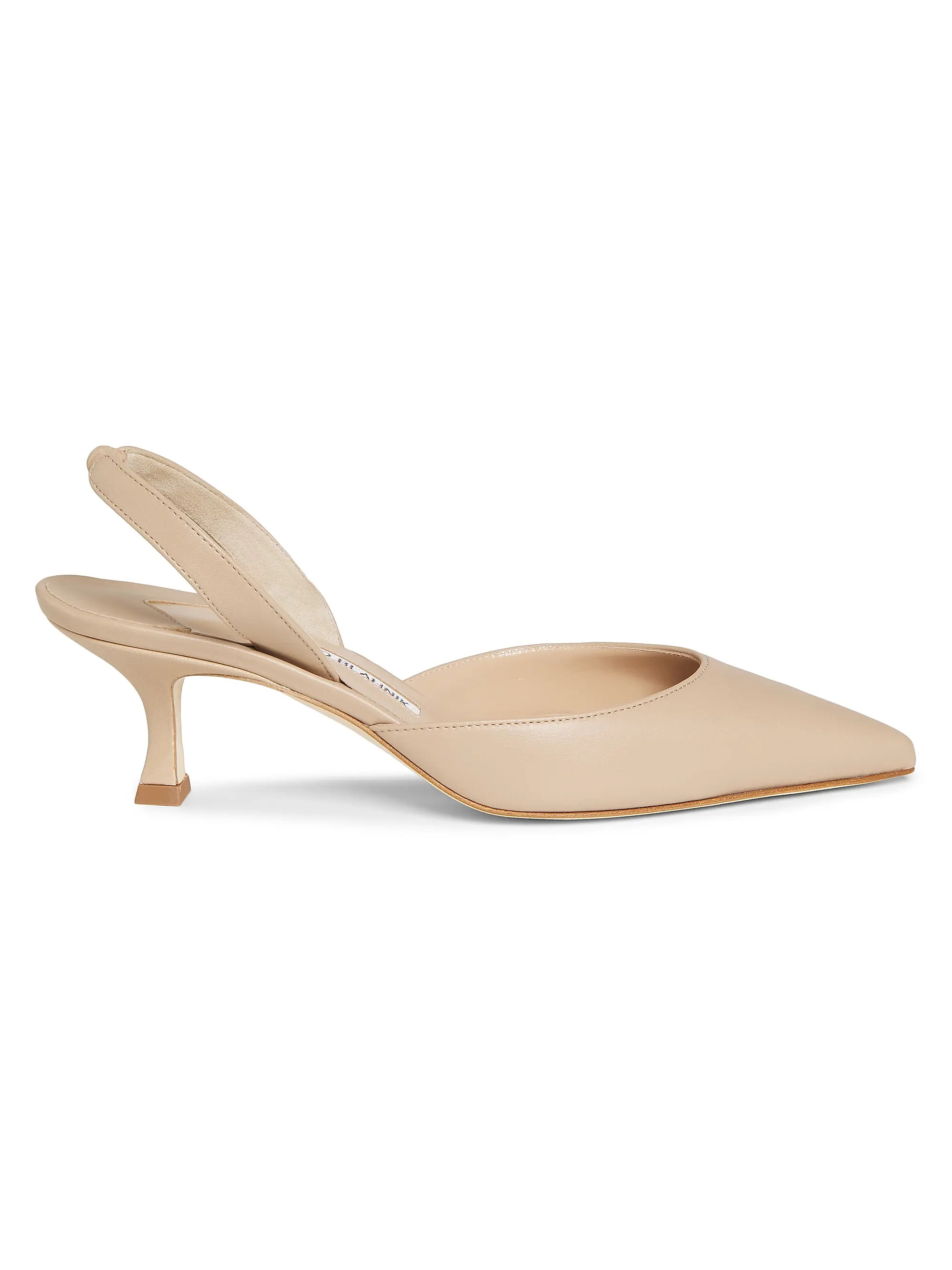 Carolyne 50MM Leather Slingback Pumps | Saks Fifth Avenue