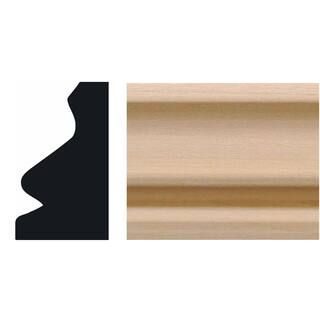 HOUSE OF FARA 3/4 in. x 1-1/4 in. Hardwood Wood Baseboard Shoe Moulding 595 - The Home Depot | The Home Depot