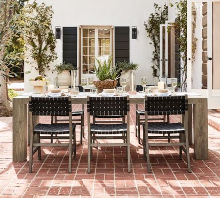 Pottery Barn Outdoor Furniture new arrivals! Shop new outdoor dining tables and chairs #potterybarn #outdoorfurniture #outdoordining - (photo: Pottery Barn) 

#LTKFind #LTKhome #LTKstyletip
